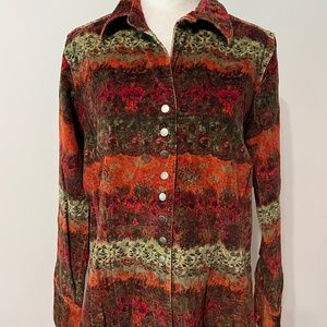 Christopher & Banks Corduroy Jacket Style Top